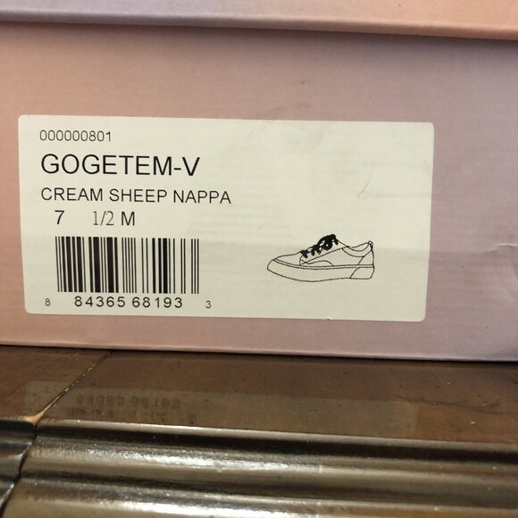 Lisa Vicky GOGETEM -V In Cream Sheep Nappa Size 7.5 - Picture 6 of 6